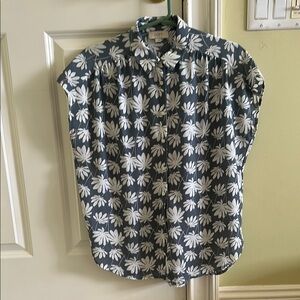 Floral Button-Up Blouse